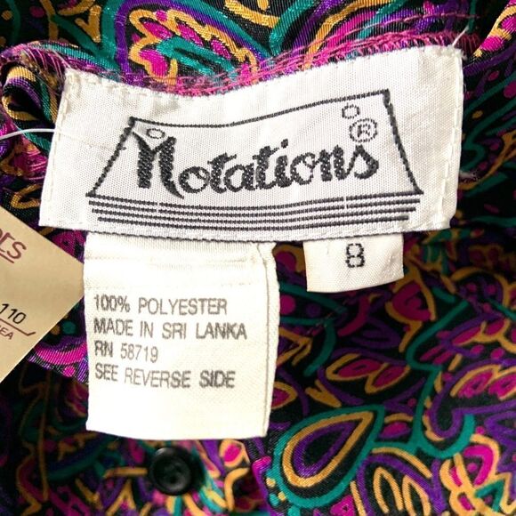 NWT Vintage Notations Blouse - Picture 6 of 8